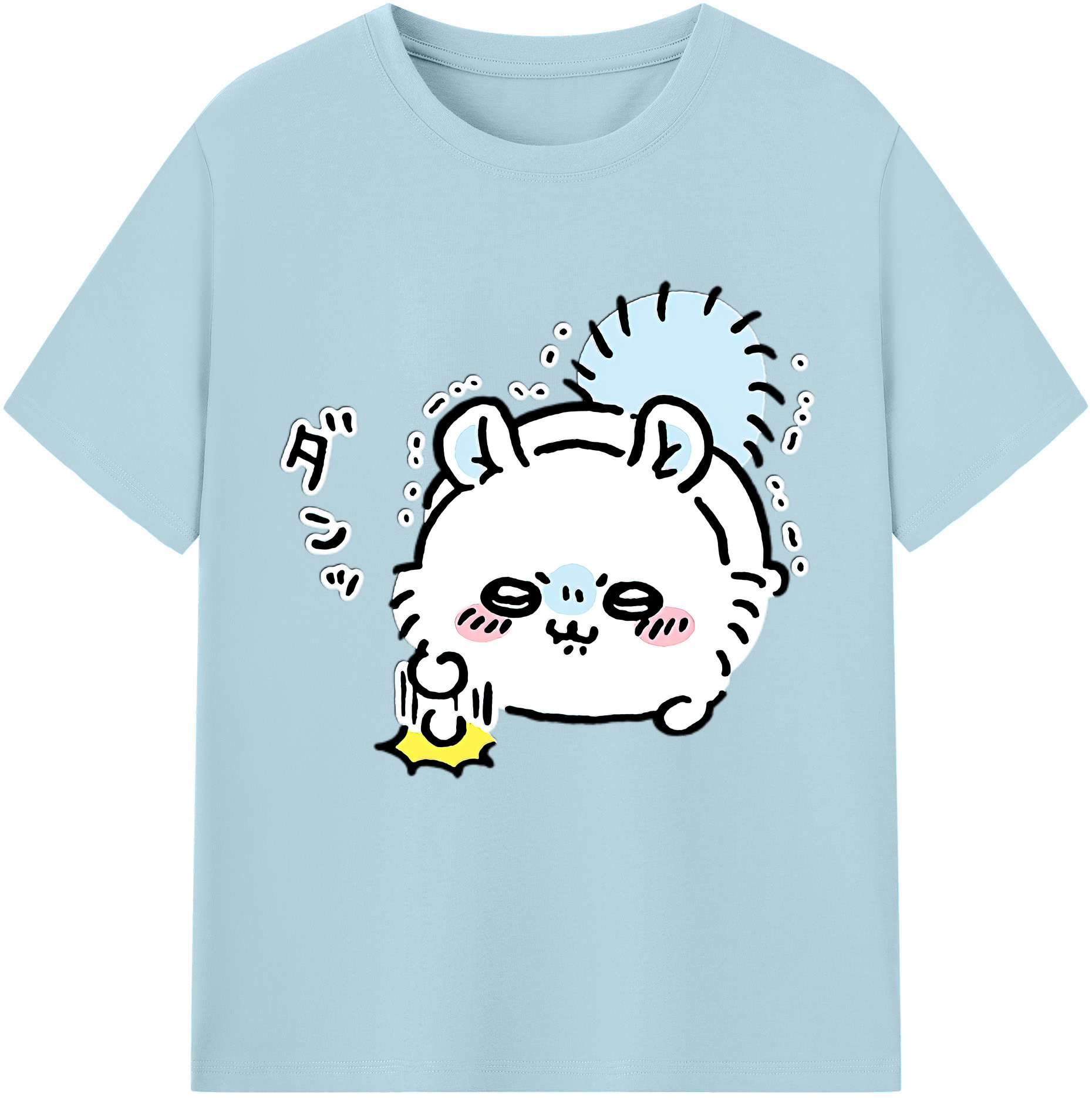 （画像用） ちいかわ モモンガ Chii-kawa Momonga 綿100％半袖Tシャツ（フロントプリント）